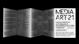 Printed Matter für das ZKM Symposium MA21 in Beijing, gestaltet von Bureau Hog